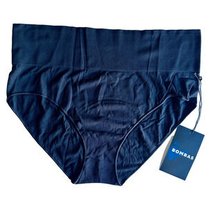 Bombas Womens Panty Briefs ribbed XL Black
